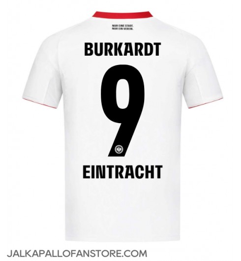 Eintracht Frankfurt Jonathan Burkardt #9 Vieraspaita 2025-26 Lyhythihainen Eintracht Frankfurt Jonathan Burkardt #9 Vieraspaita 2025-26 Lyhythihainen
